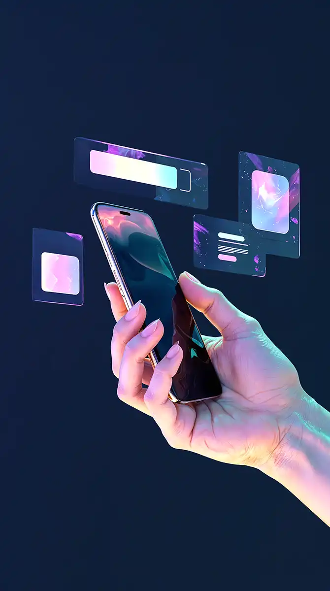 Interfaccia mobile per lo sviluppo web app a Enna